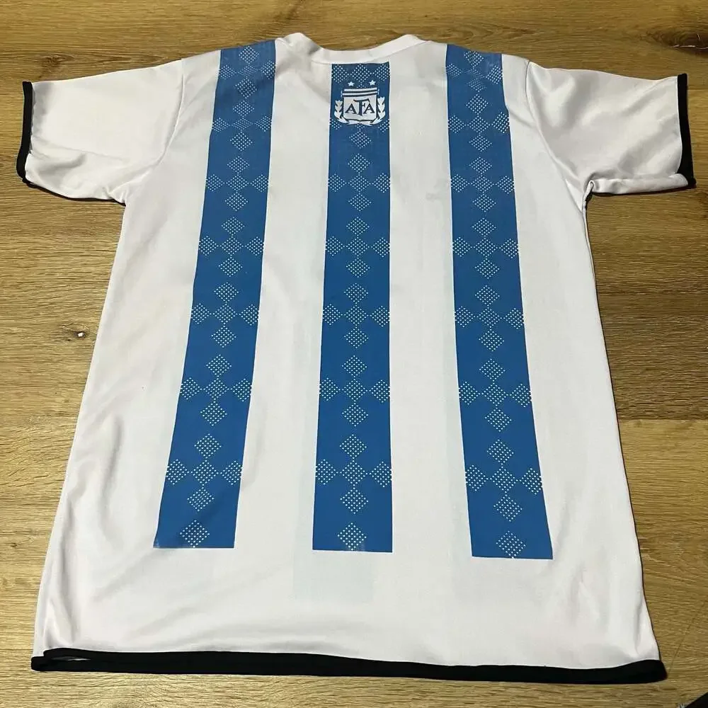 Vintage Style Argentina Home Soccer Jersey